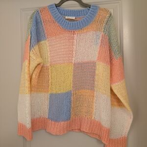 STINE GOYA Multicolor Patchwork Sweater